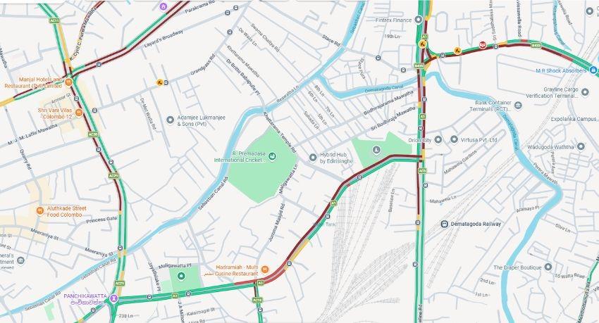 Heavy Rains Flood Colombo Roads, Traffic Reported